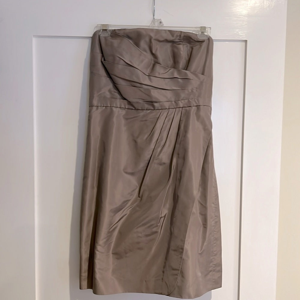 J.Crew taffeta strapless dress